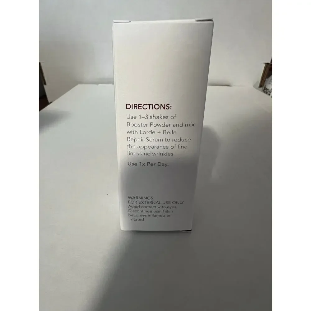 NEW IN BOX Lorde + Belle Wrinkle Reducing Booster Powder Anti-Aging